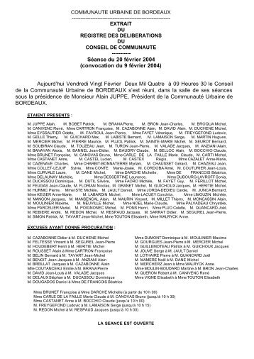 Télécharger la délibération au format PDF - Cub