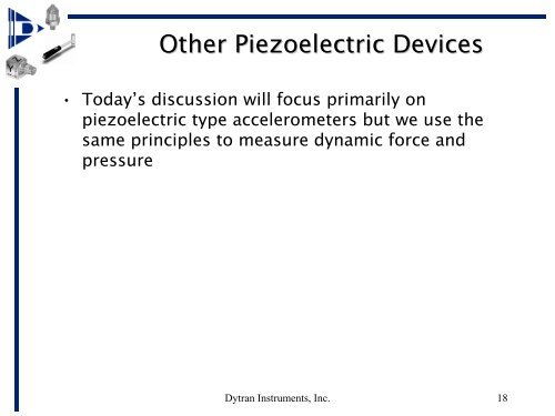 TUTORIAL Introduction to Piezoelectric Sensors