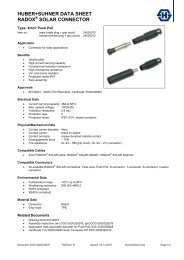 huber+suhner data sheet radox solar connector - Composites