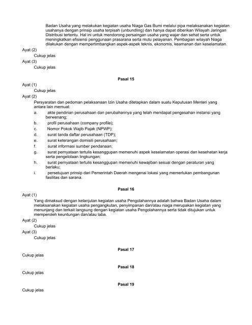 peraturan pemerintah republik indonesia nomor 36 tahun 2004