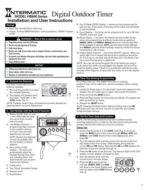 Digital Outdoor Timer