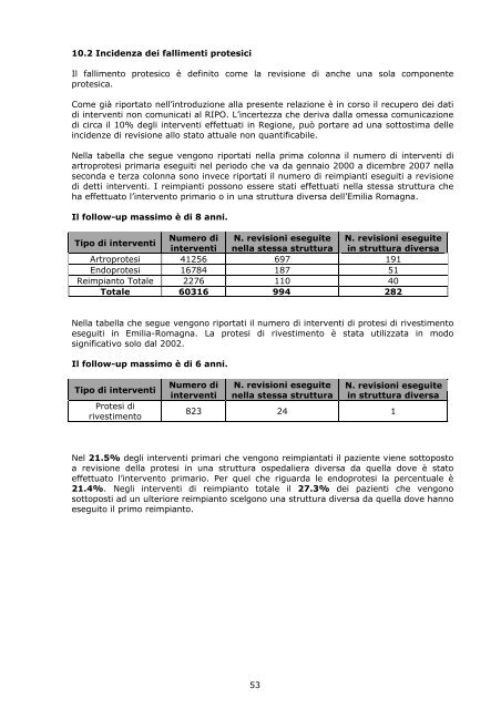 Report annuale 2007 Regione Emilia - RIPO - Cineca