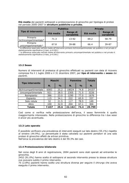 Report annuale 2007 Regione Emilia - RIPO - Cineca