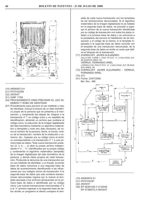 boletin de patentes - Instituto Nacional de la Propiedad Industrial