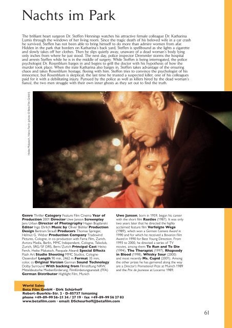 Titel Kino 2/2001(2 Alternativ) - German Films