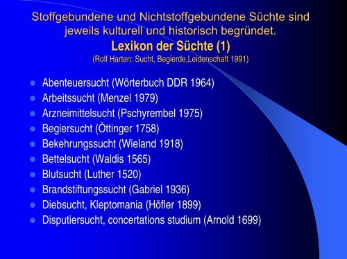 Lexikon der SÃ¼chte (2)