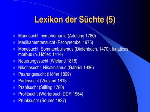 Lexikon der SÃ¼chte (2)