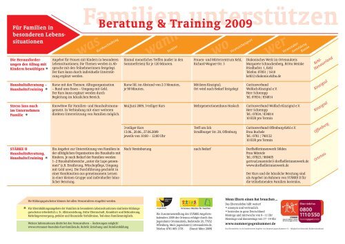 Ortenauer STÄRKE - Programm 2009 - Familienfreundliche Kommune