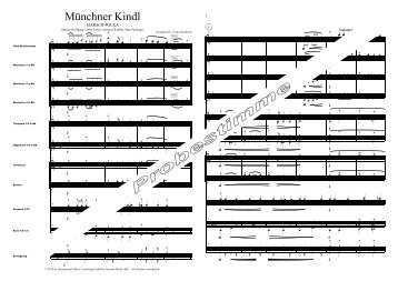 Münchner Kindl-Partitur Score