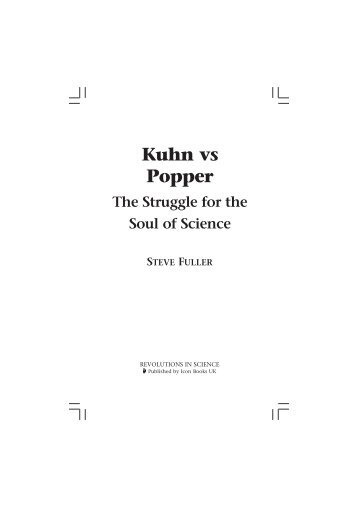 Kuhn vs Popper - About James H. Collier