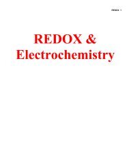 REDOX & Electrochemistry - LSU Chemistry