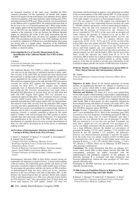 Oral and Poster Abstracts