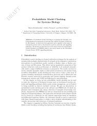 Probabilistic Model Checking for Systems Biology - PRISM