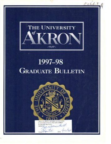 Graduate School - The University of Akron