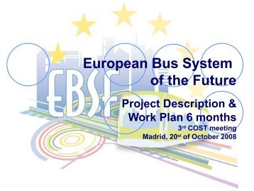 European Bus System of the Future Bus Vehicle Operations ... - BHLS