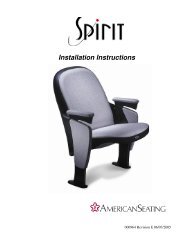 Spirit Installation Instructions - American Seating