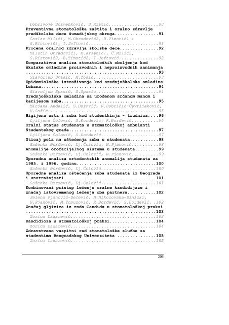 Zbornik radova 1997. - Zavod za zdravstvenu zaÅ¡titu studenata ...