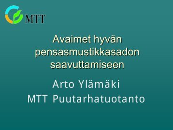 LÃ¤mpÃ¶summa viljelypÃ¤Ã¤tÃ¶sten tarkentajana - Marja- ja ...