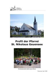 Dokument Pfarreiprofil - Pfarrei-Geuensee