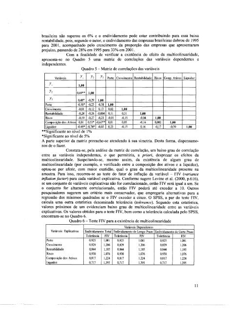 Determinantes da Estrutura de Capital das Pequenas e MÃ©dias ...