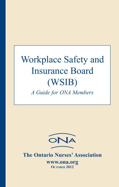 WSIB - Ontario Nurses' Association