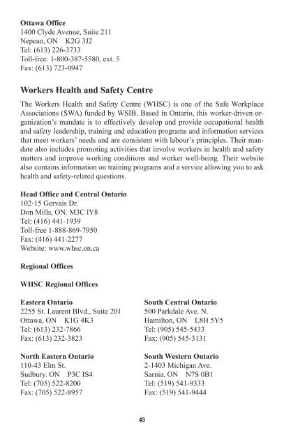 WSIB - Ontario Nurses' Association