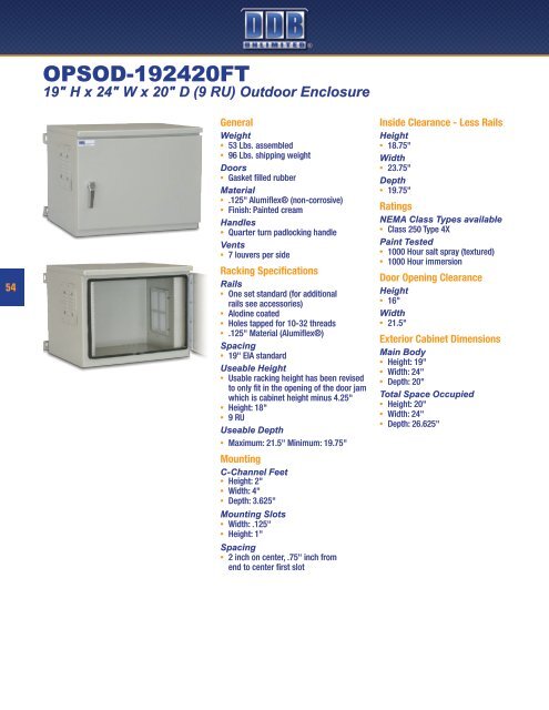 Indoor and Outdoor Enclosures - DDB Unlimited, Inc.