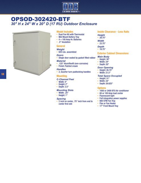 Indoor and Outdoor Enclosures - DDB Unlimited, Inc.