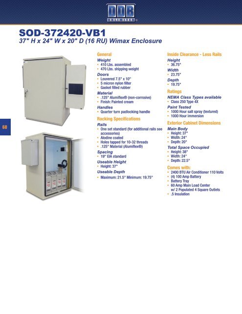 Indoor and Outdoor Enclosures - DDB Unlimited, Inc.