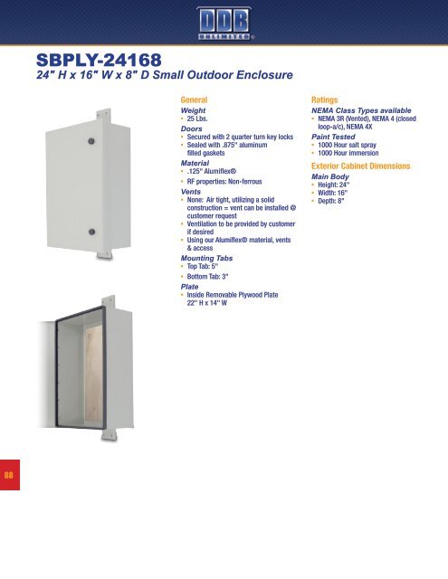 Indoor and Outdoor Enclosures - DDB Unlimited, Inc.