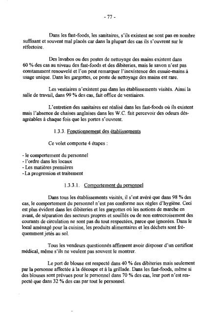 Contribution Ã  l'Ã©tude de la qualitÃ© bactÃ©riologique de ... - BEEP