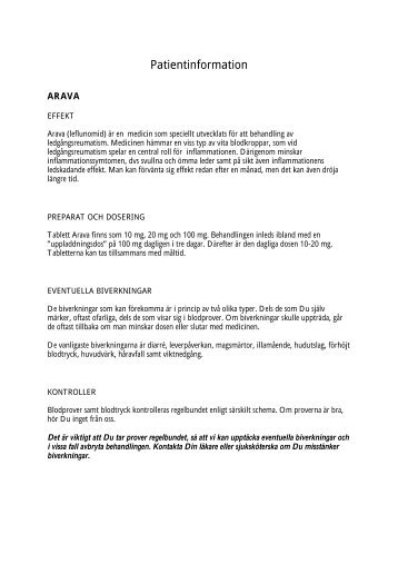Patientinformation