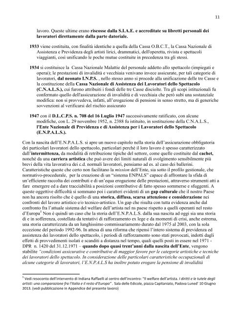 Diritto e legislazione dello spettacolo Appunti ... - Lettere e Filosofia