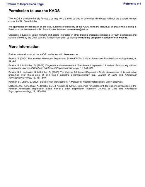 Child & Youth Mental Health Algorithm - GPSC