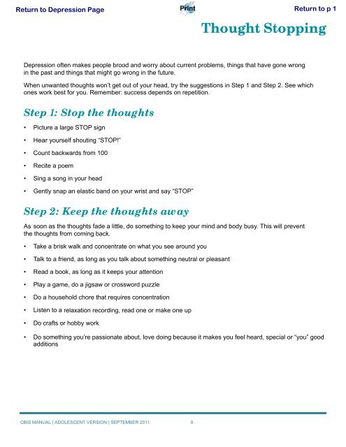 Child & Youth Mental Health Algorithm - GPSC