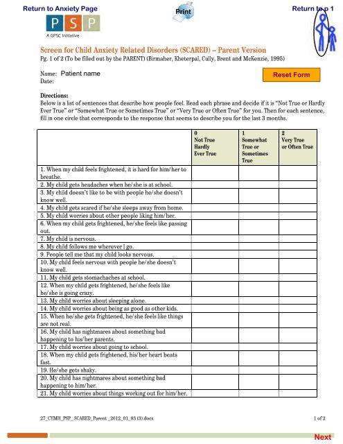 Child & Youth Mental Health Algorithm - GPSC