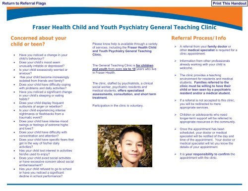 Child & Youth Mental Health Algorithm - GPSC