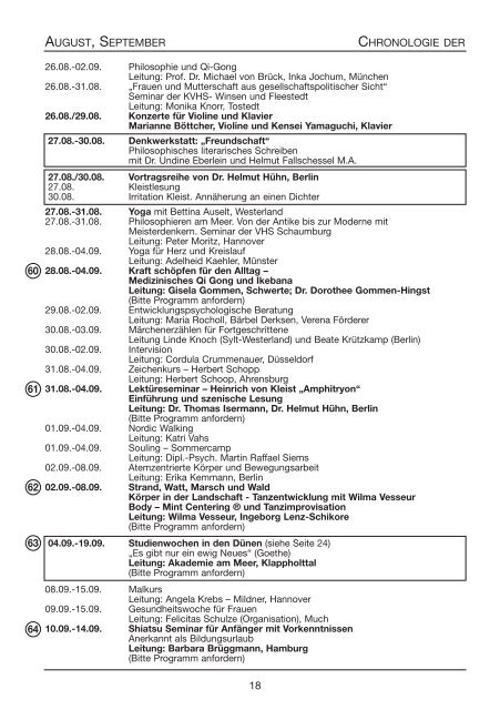 Programm 2012.indd - Akademie am Meer