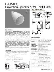 PJ-154BS Projection Speaker 15W EN/ISO/BS - Eltek