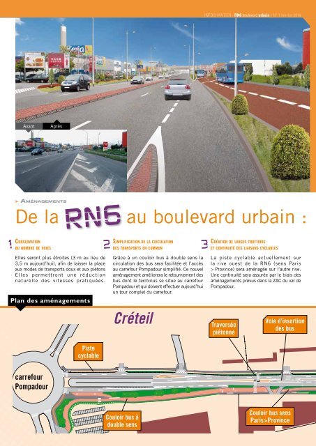 Chantier RN6-Bd Urbain - Info-chantierNÂ°1 - Direction des routes Ãle ...