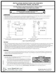 installation instructions for symcom's motorsaverÂ® model 202-200-sp