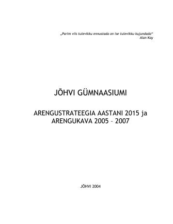 JÃHVI GÃMNAASIUMI - Opetaja.edu.ee