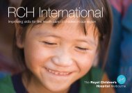 RCH International Brochure - Learning Cities International