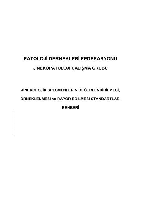 vulva biyopsi ve eksizyonlarÄ±na yaklaÅÄ±m ve kontrol listeleri - Patoloji ...