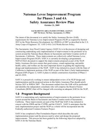 Natomas Levee Improvement Program for Phases 3 and ... - SAFCA