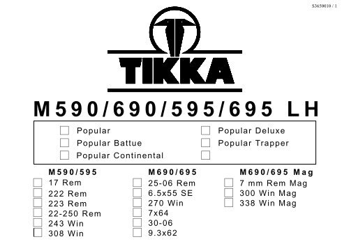 M590/690/595/695 LH - Tikka