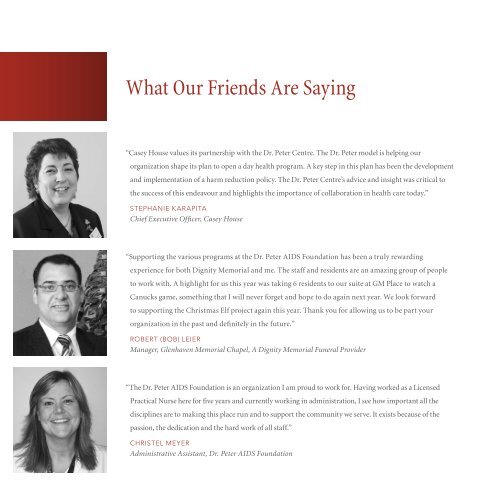 2008/2009 Annual Report - Dr. Peter Centre
