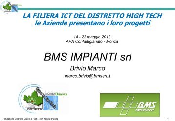 BMS Impianti - Distretto Green and High Tech Monza Brianza