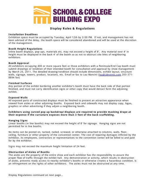 cap rules and regulations