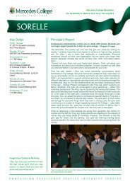 Sorelle Week 8 Term Two - Mercedes College